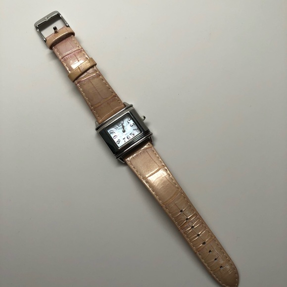 Anne Klein Reversible Pink Opal Face Watch - Picture 3 of 6